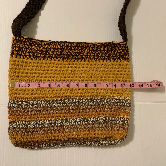 Crossbody Bag Multicolor Handmade Crochet - Picture 13 of 15